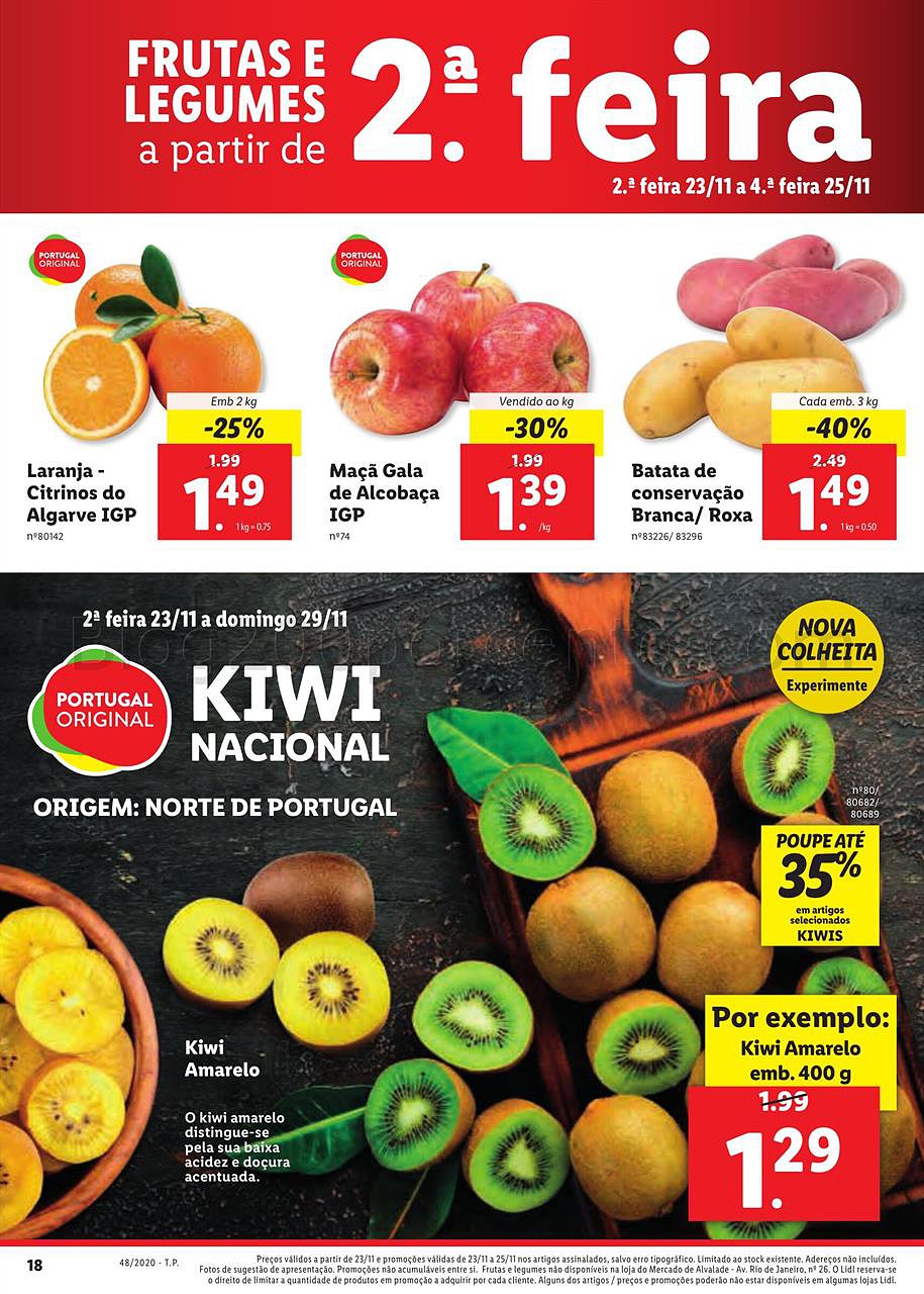 Antevisão Folheto LIDL Promoções de 23 a 29 novembro