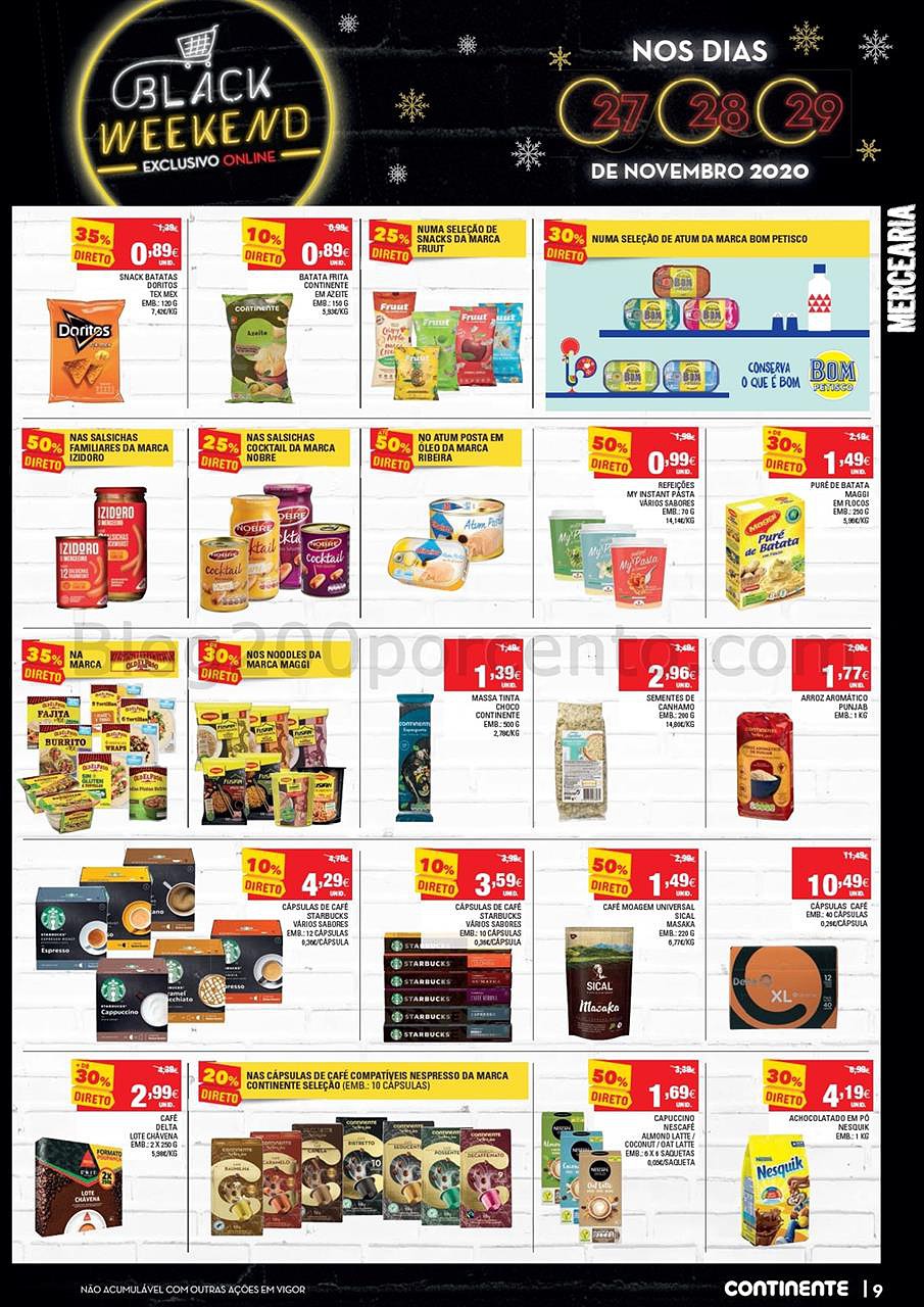 Black Weekend Continente 27 a 29 novembro