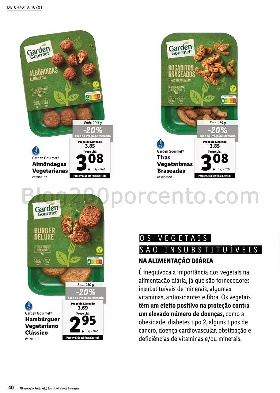 especial vida saudável lidl a partir de 4 janeiro