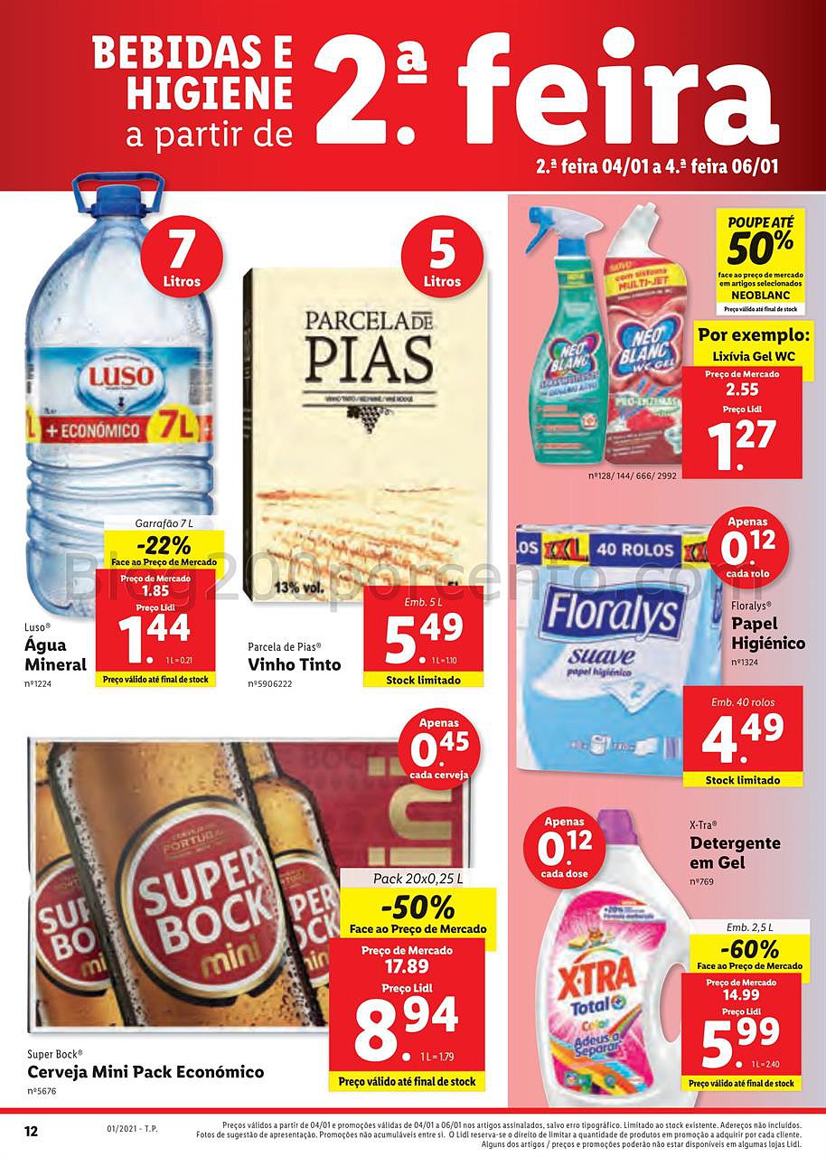 lidl 4 a 10 janeiro