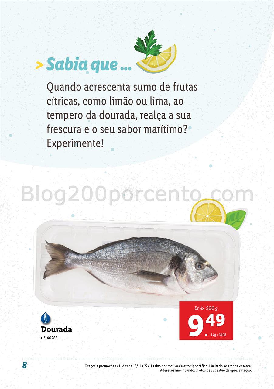 lidl 12 novembro peixe