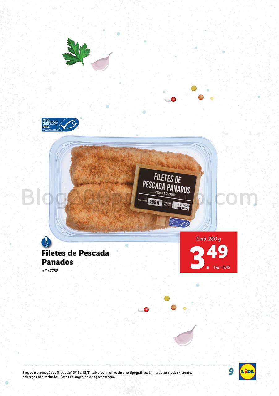 lidl 12 novembro peixe