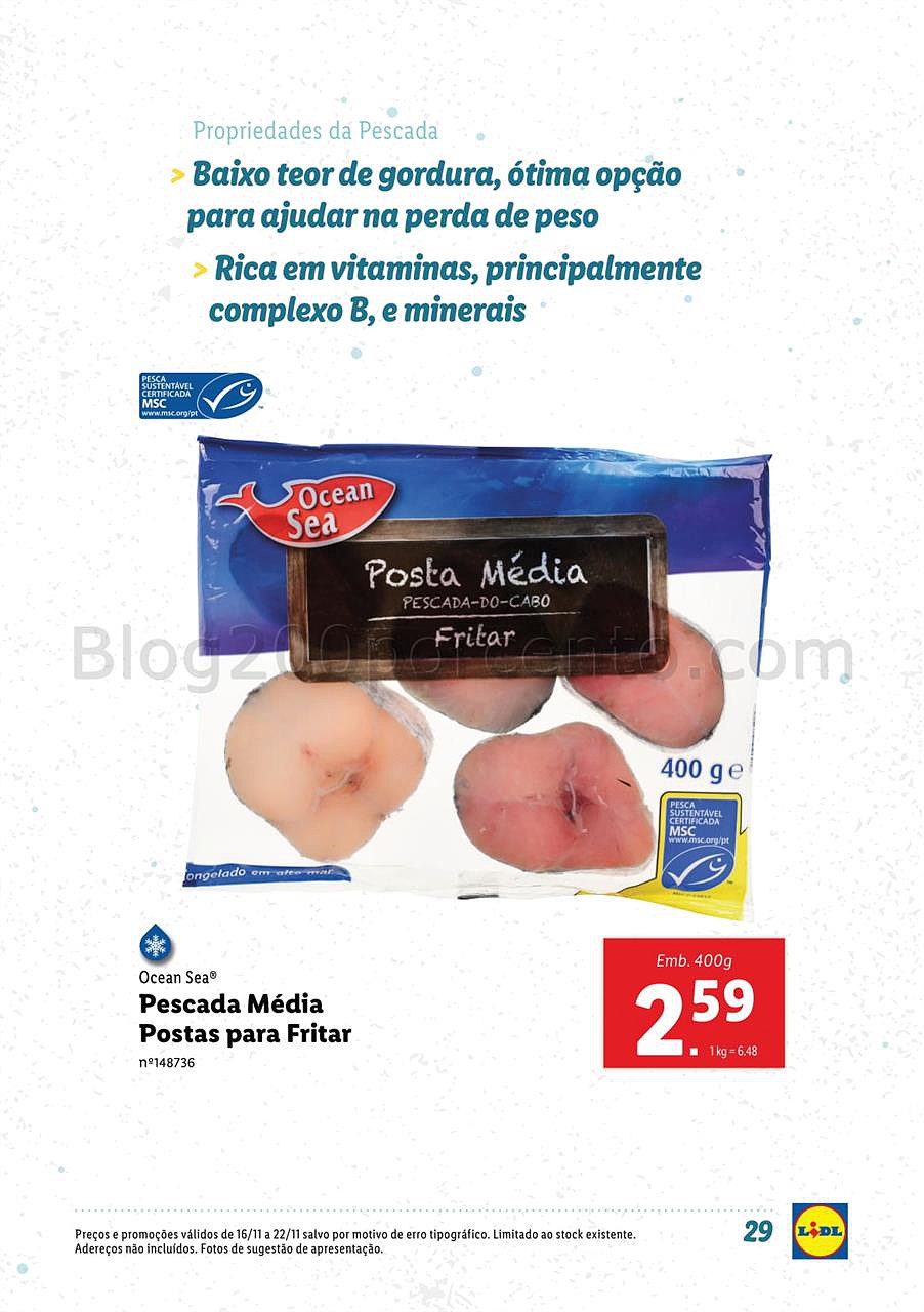 lidl 12 novembro peixe