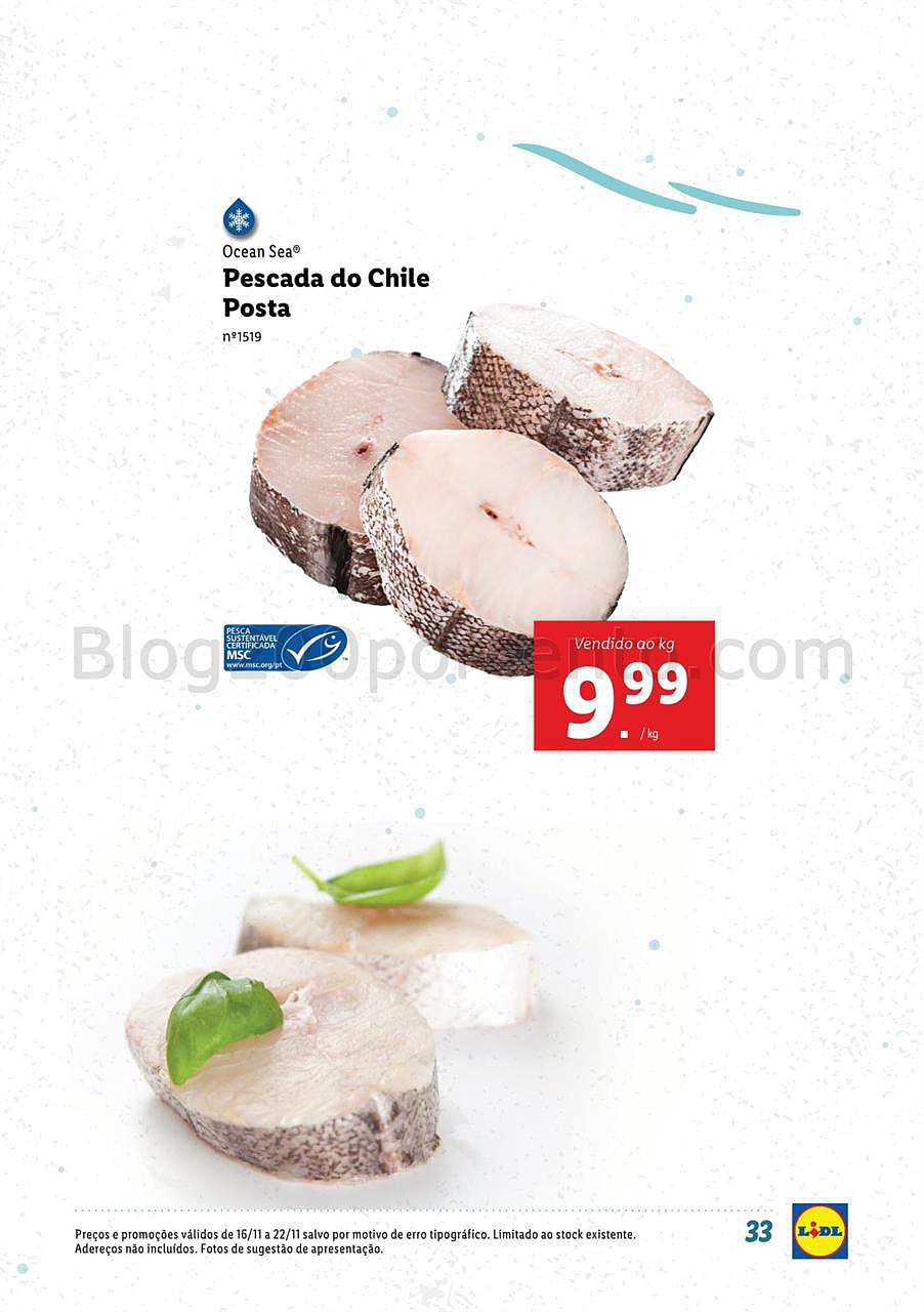 lidl 12 novembro peixe