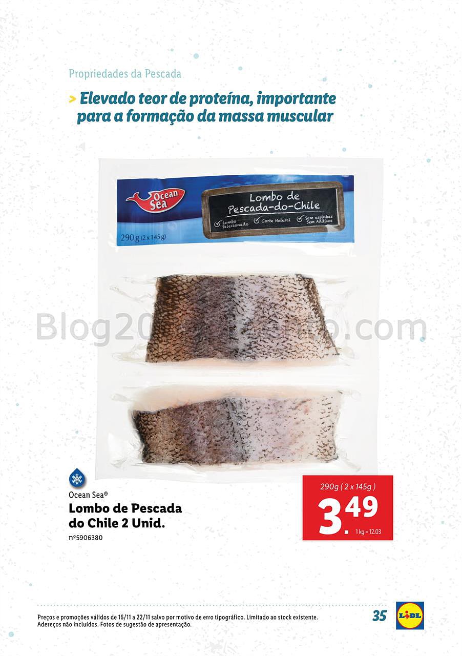 lidl 12 novembro peixe