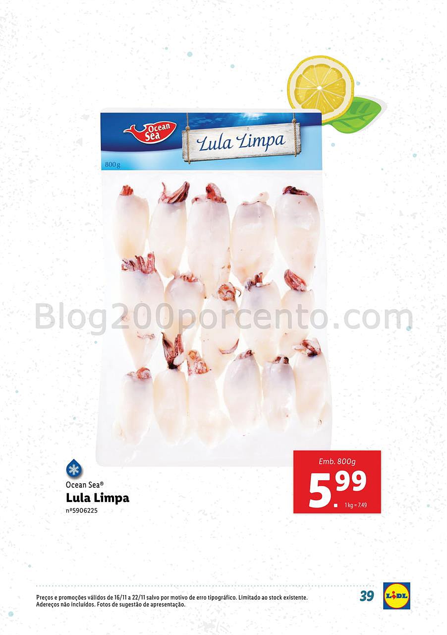 lidl 12 novembro peixe