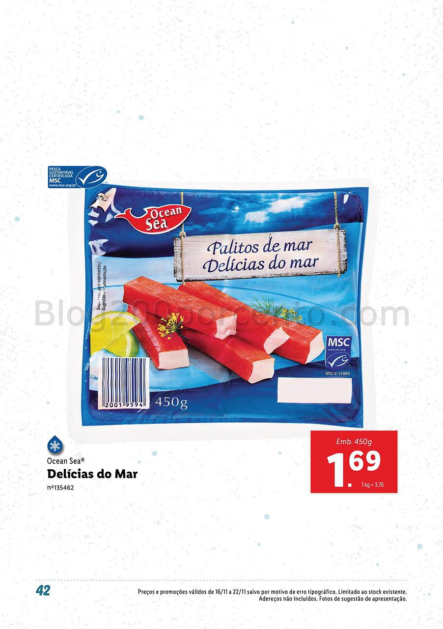 lidl 12 novembro peixe