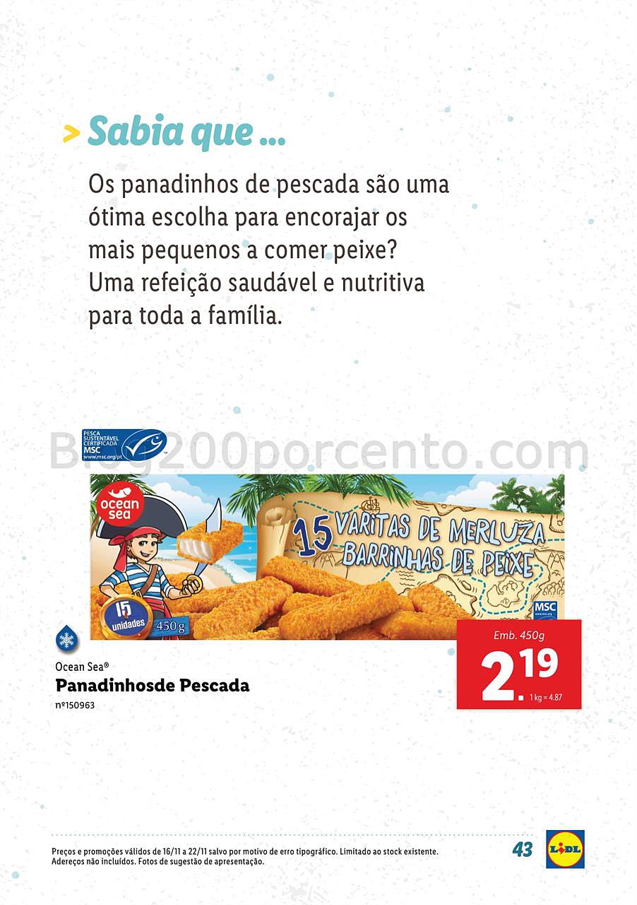 lidl 12 novembro peixe