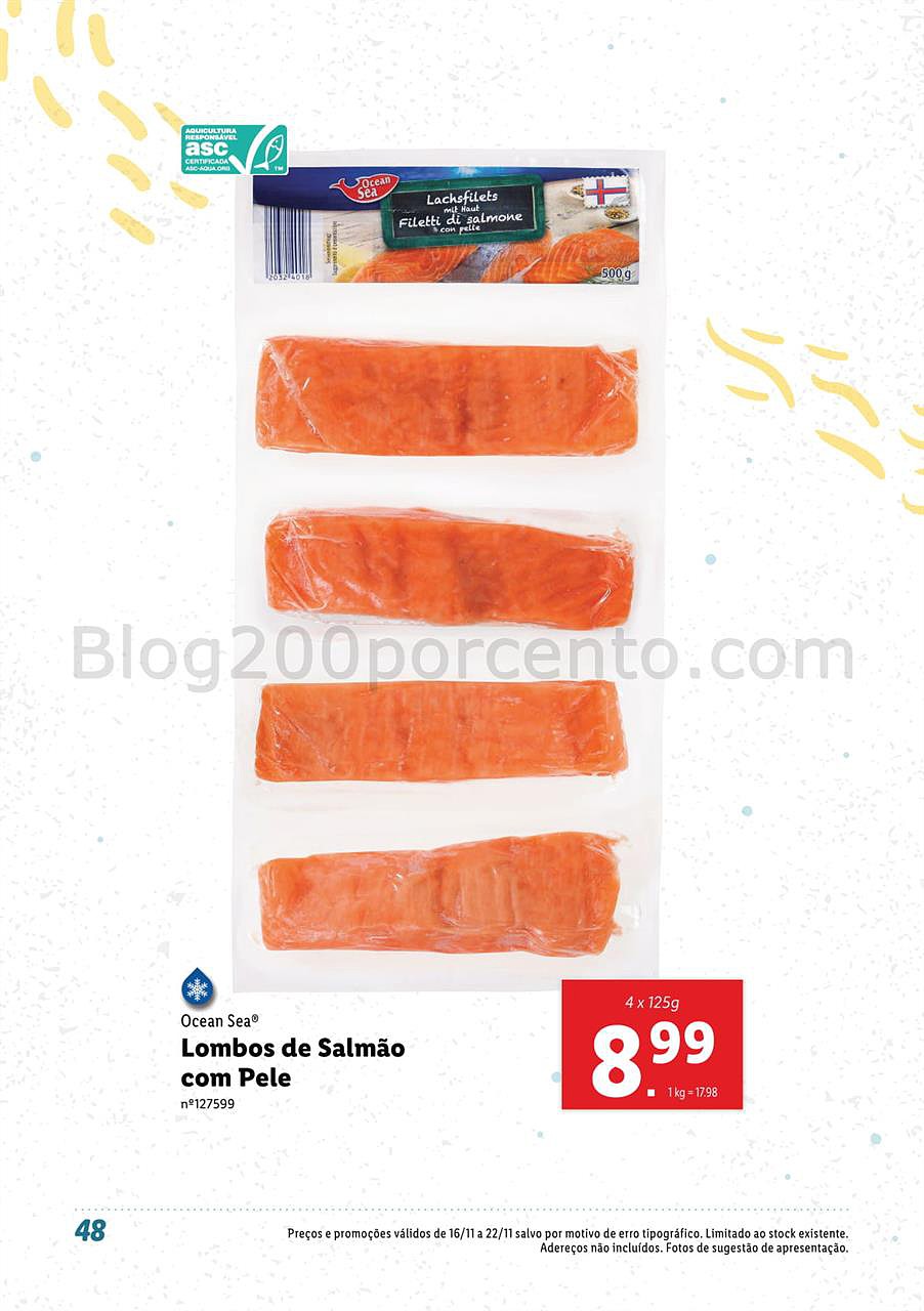 lidl 12 novembro peixe