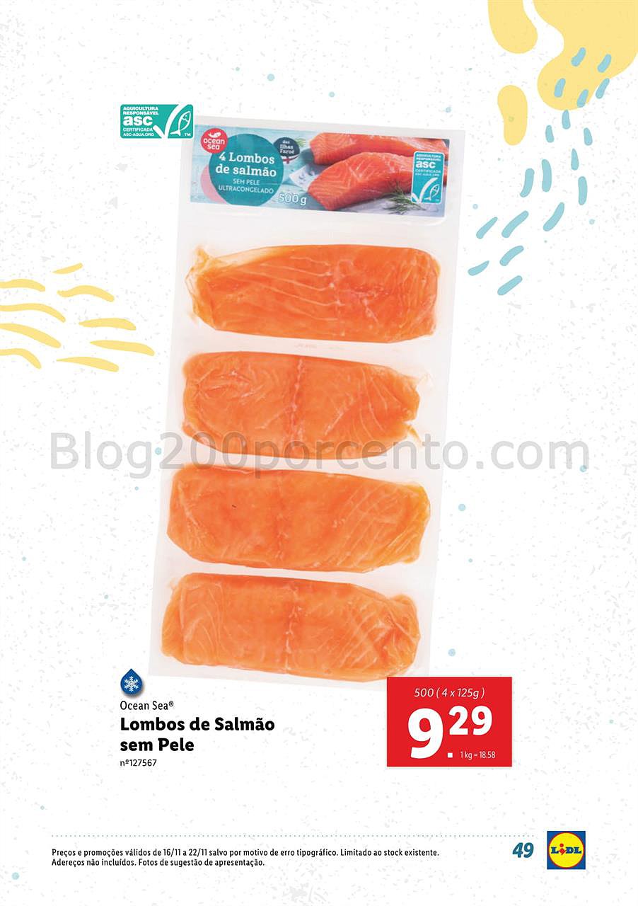lidl 12 novembro peixe