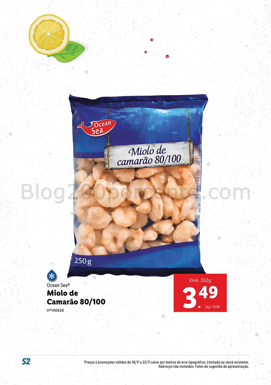 lidl 12 novembro peixe