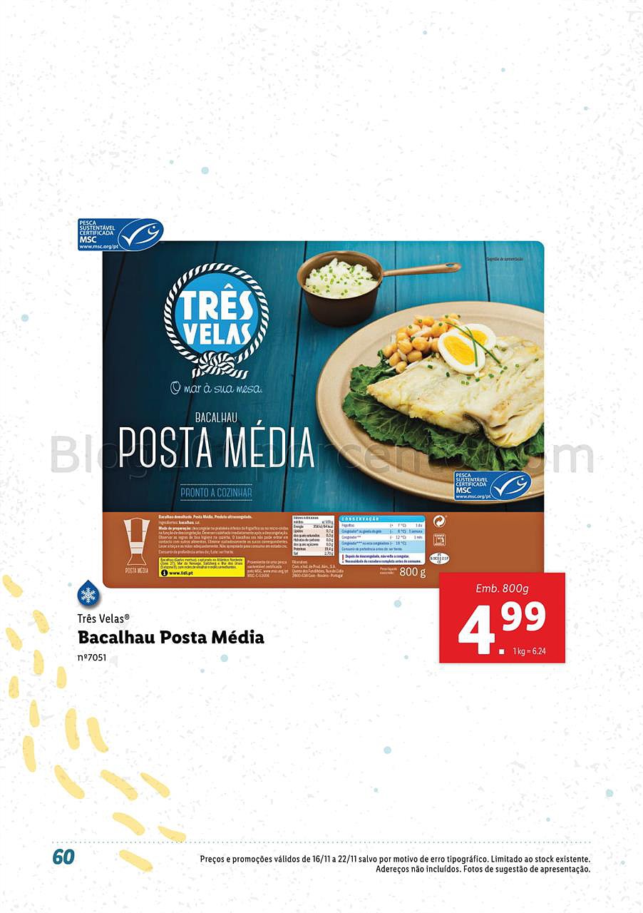 lidl 12 novembro peixe