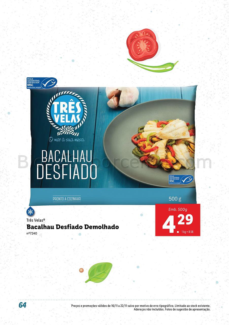 lidl 12 novembro peixe