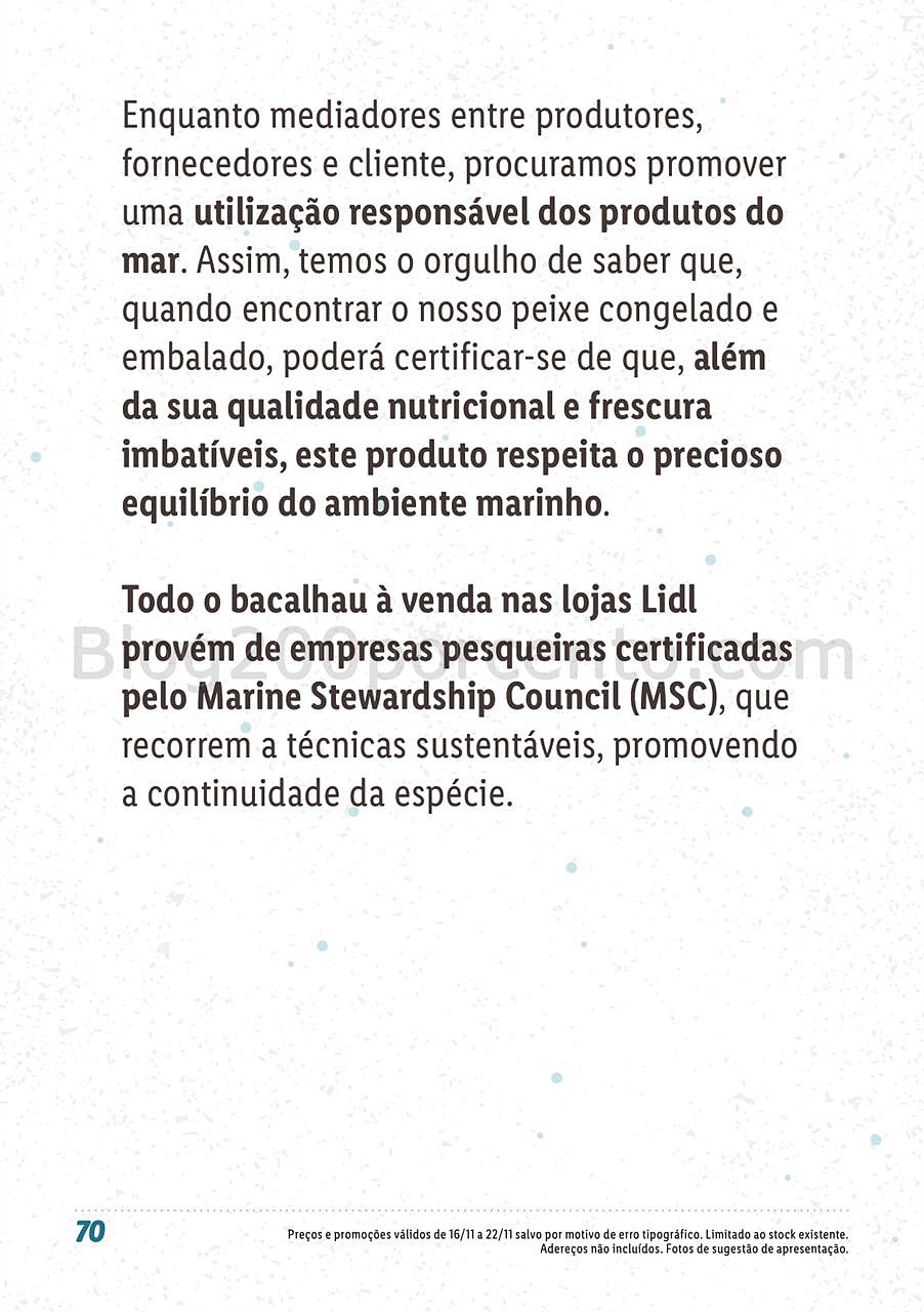lidl 12 novembro peixe