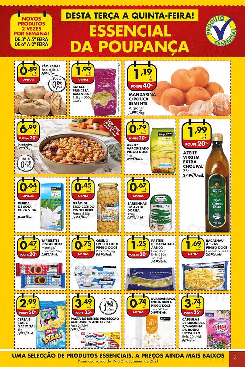 Antevisão Folheto PINGO DOCE Lojas Grandes Promoções de 19 a 25 janeiro