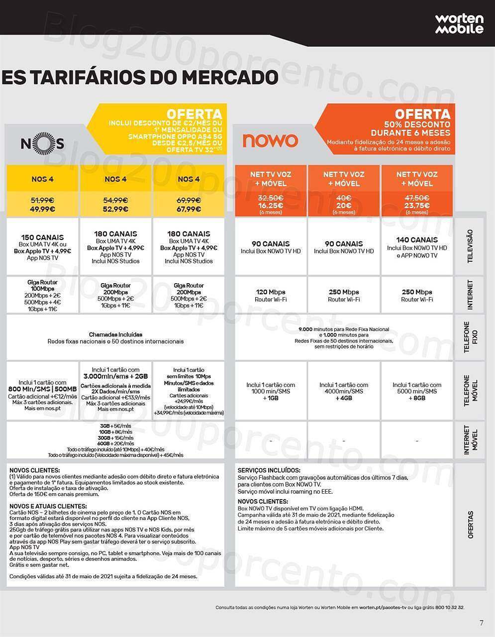 Antevisão Folheto WORTEN Mobile Promoções de 3 a 31 maio