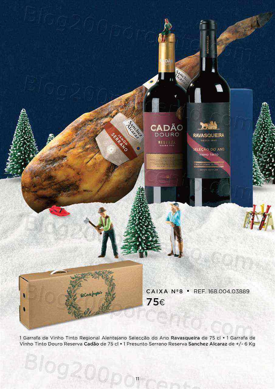 Antevisão Folheto EL CORTE INGLÉS Cabazes de Natal Promoções até 24 dezembro