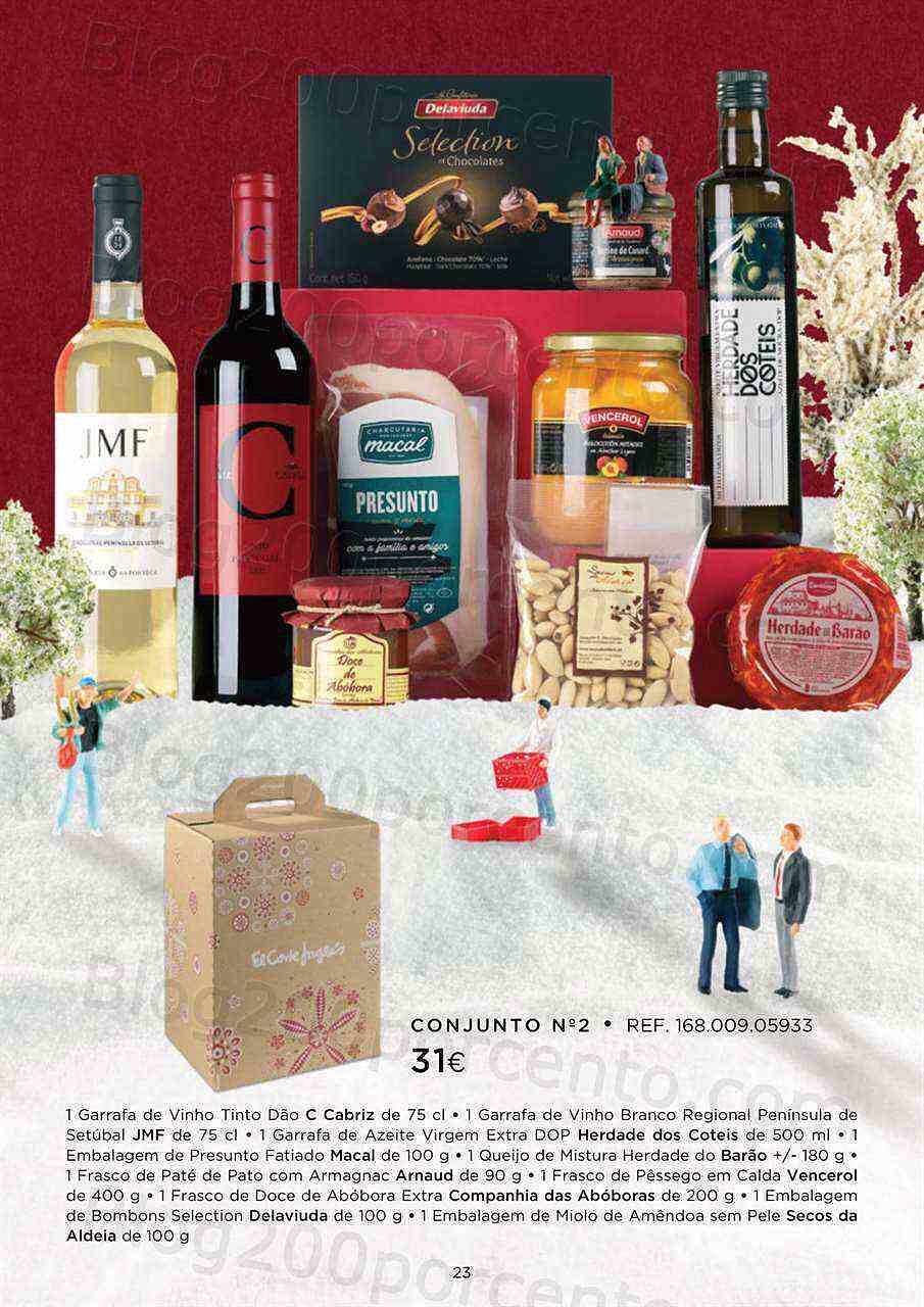 Antevisão Folheto EL CORTE INGLÉS Cabazes de Natal Promoções até 24 dezembro