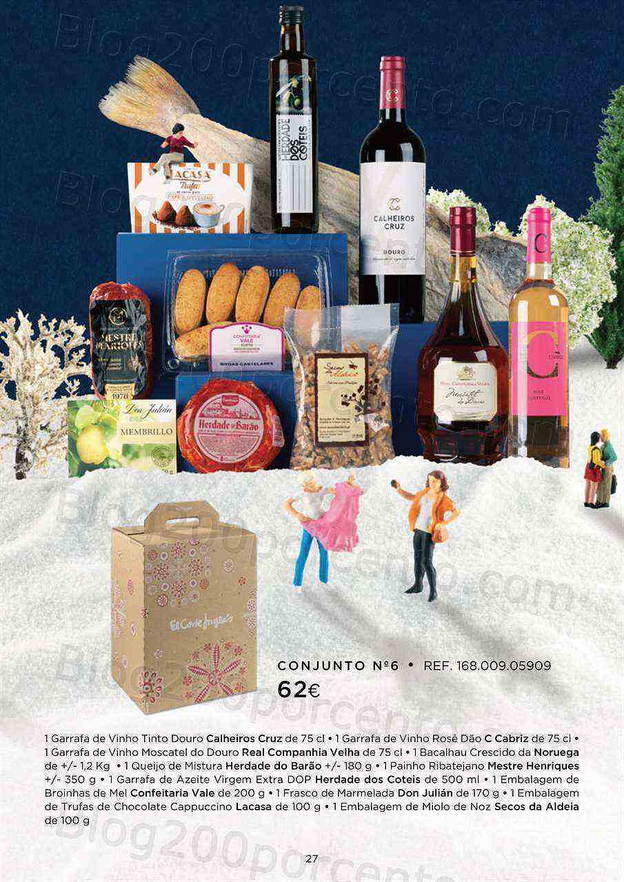 Antevisão Folheto EL CORTE INGLÉS Cabazes de Natal Promoções até 24 dezembro