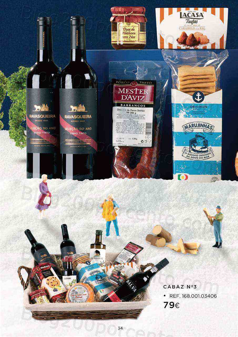 Antevisão Folheto EL CORTE INGLÉS Cabazes de Natal Promoções até 24 dezembro