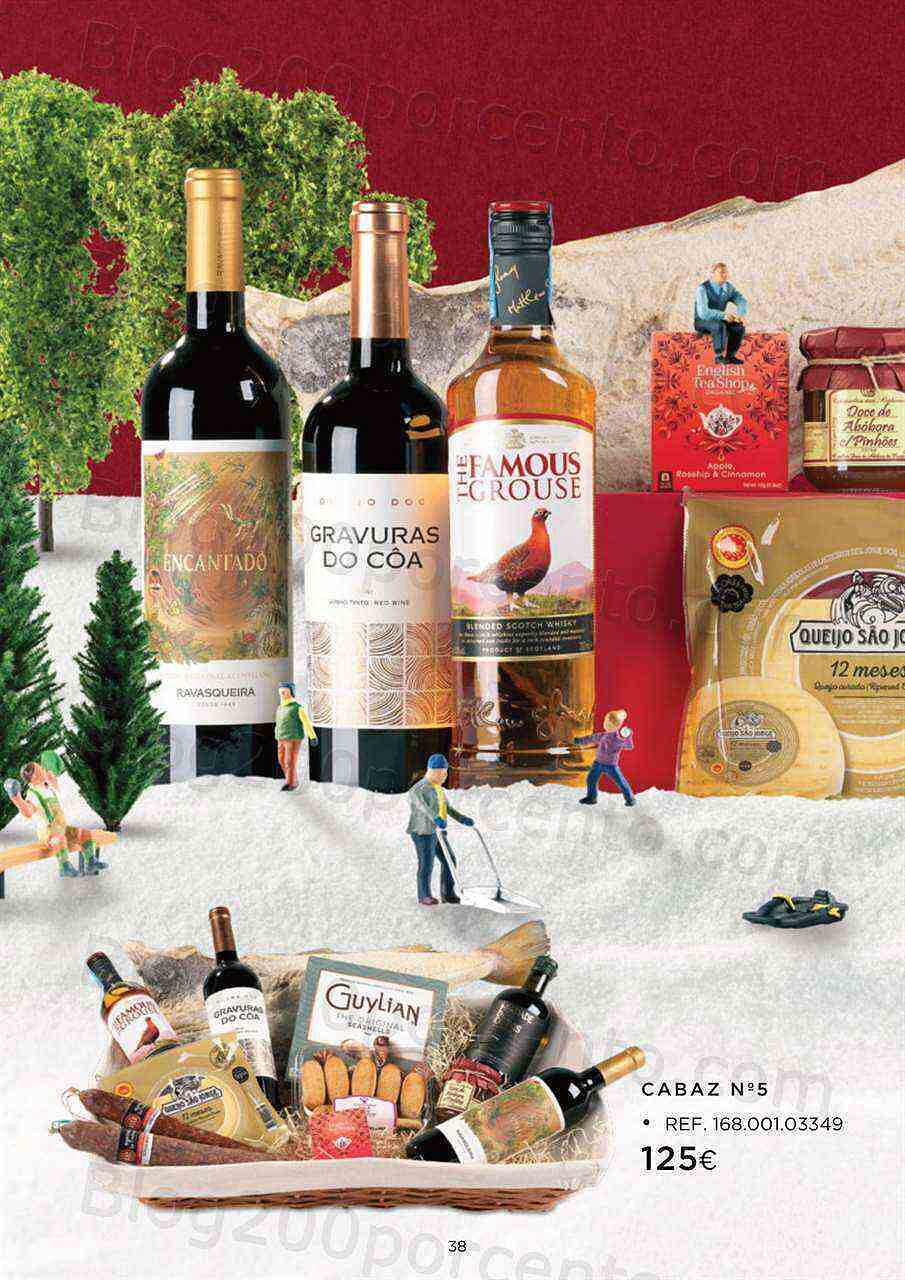 Antevisão Folheto EL CORTE INGLÉS Cabazes de Natal Promoções até 24 dezembro