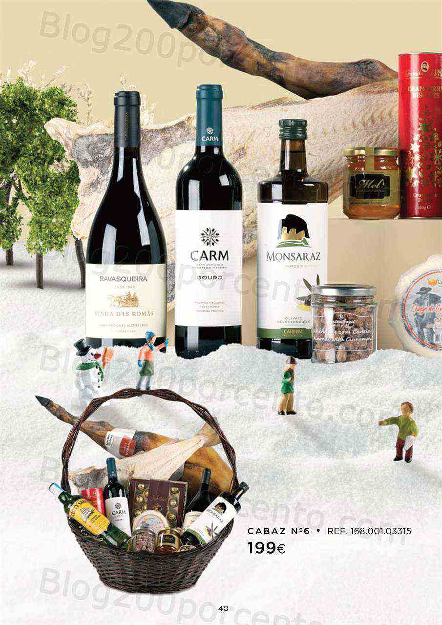 Antevisão Folheto EL CORTE INGLÉS Cabazes de Natal Promoções até 24 dezembro