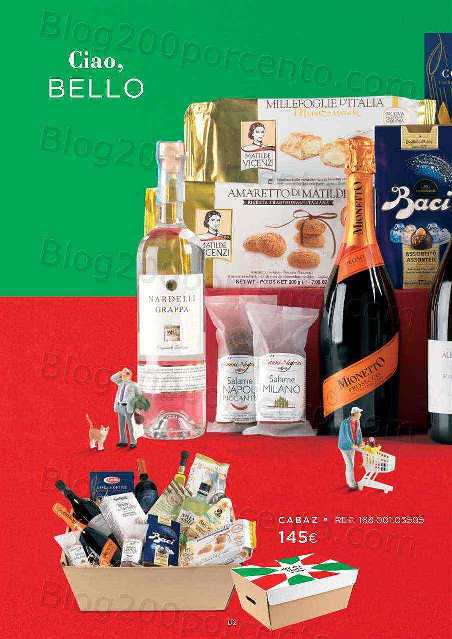 Antevisão Folheto EL CORTE INGLÉS Cabazes de Natal Promoções até 24 dezembro