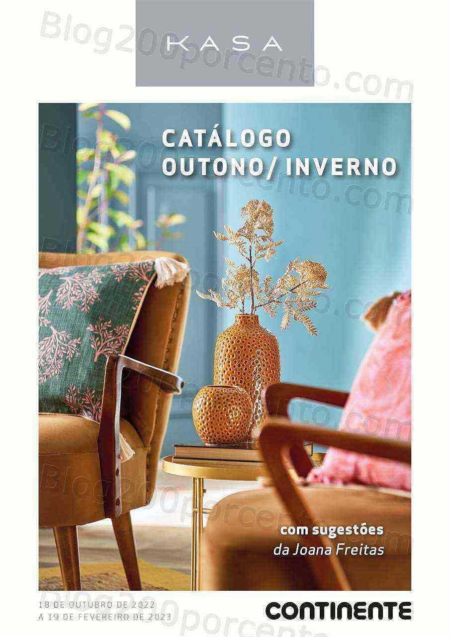 Antevisão Folheto CONTINENTE Kasa Outono Promoções de 18 outubro a 19 fevereiro