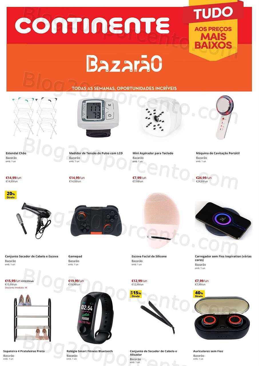 Antevisão Folheto CONTINENTE Bazarão Promoções de 25 a 31 outubro