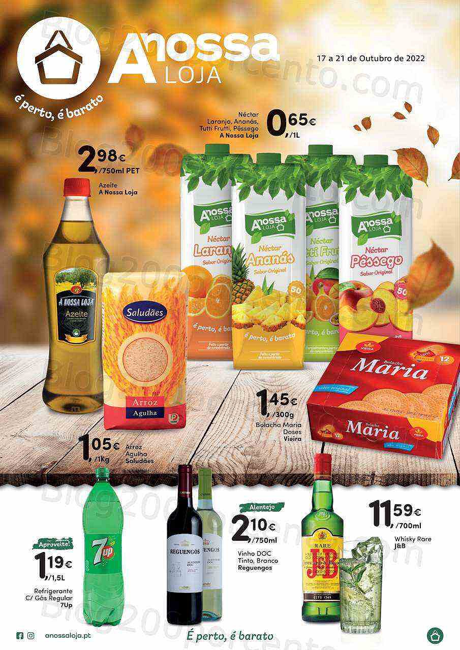 Antevisão Folheto A NOSSA LOJA Promoções de 17 a 21 outubro