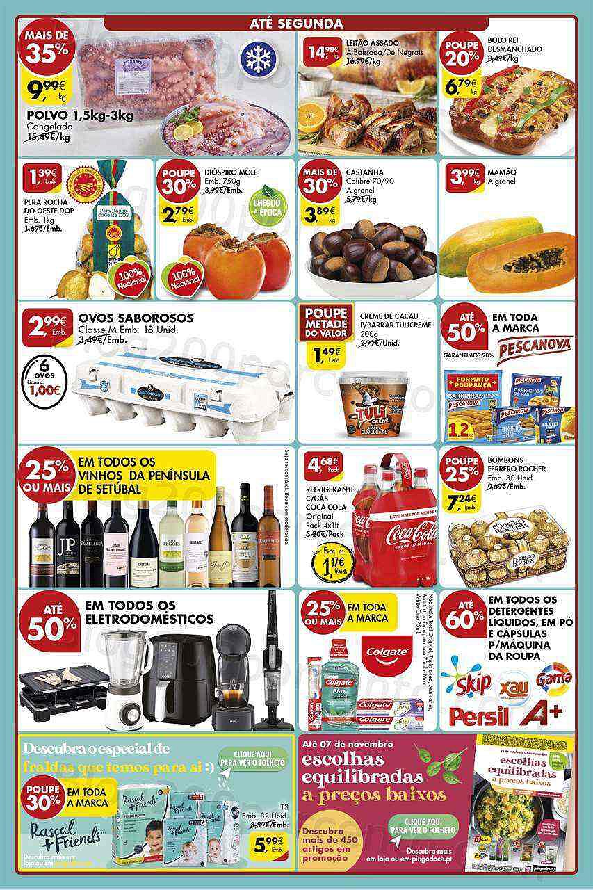 Antevisão Folheto PINGO DOCE Norte Fim de Semana 28 a 31 outubro