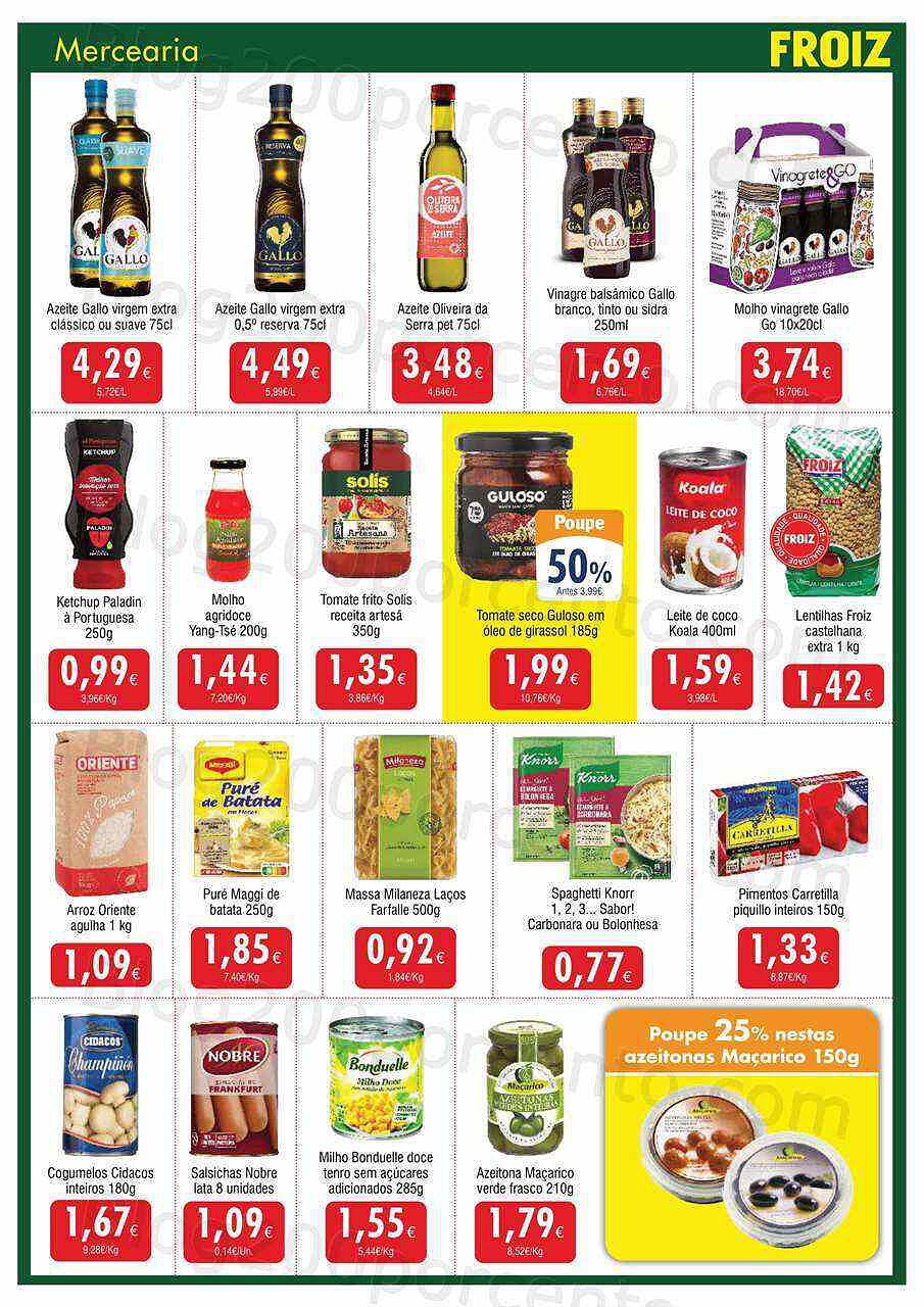Antevisão Folheto FROIZ Promoções de 20 outubro a 9 novembro