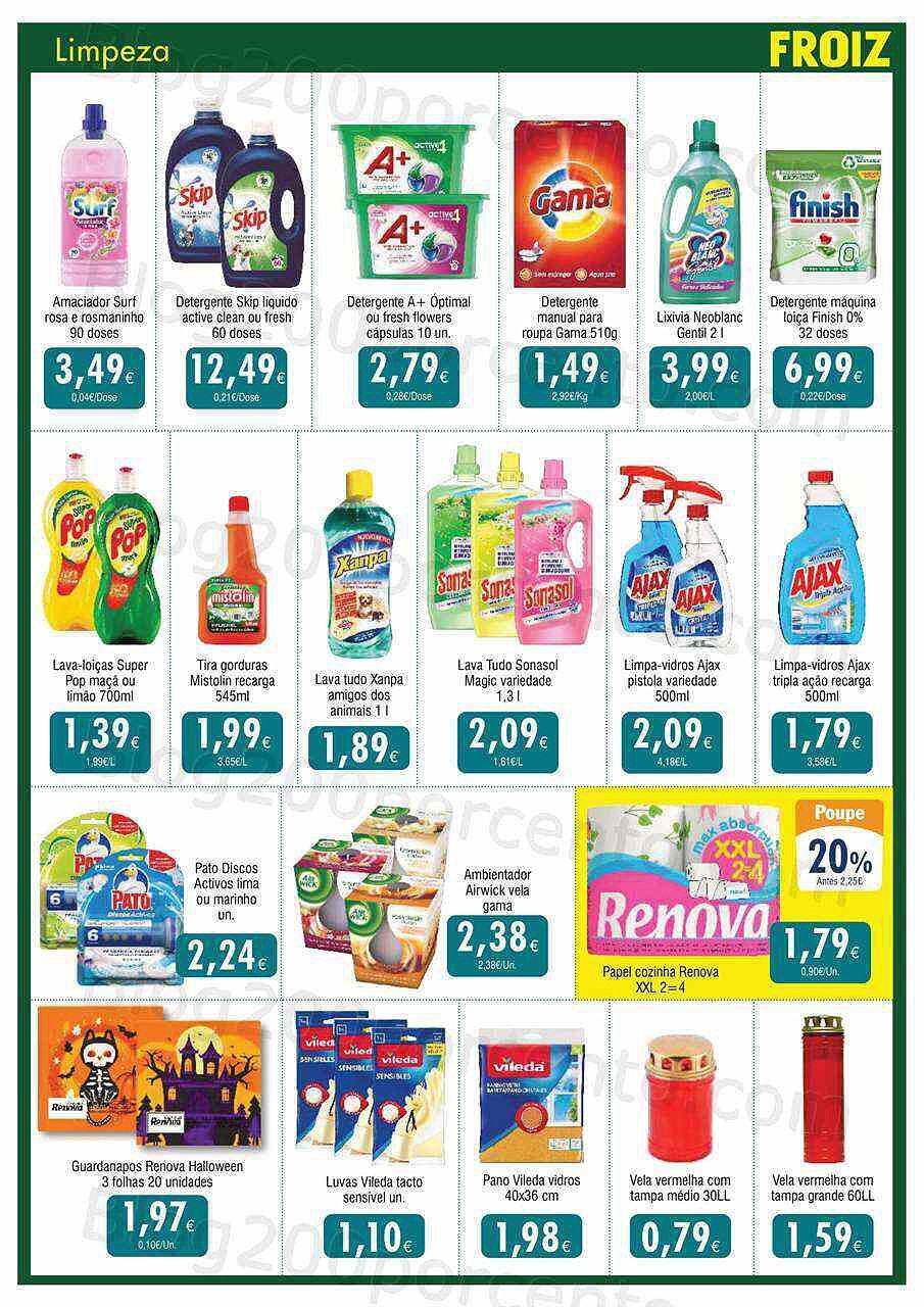 Antevisão Folheto FROIZ Promoções de 20 outubro a 9 novembro