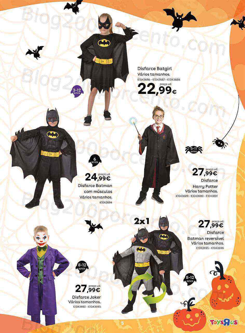 Antevisão Folheto TOYSRUS Halloween Promoções de 17 a 31 outubro