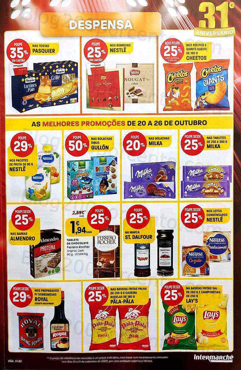 Antevisão Folheto INTERMARCHÉ Promoções de 20 a 26 outubro