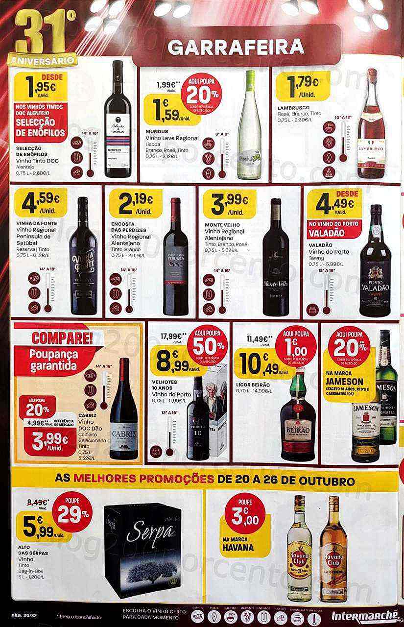 Antevisão Folheto INTERMARCHÉ Promoções de 20 a 26 outubro