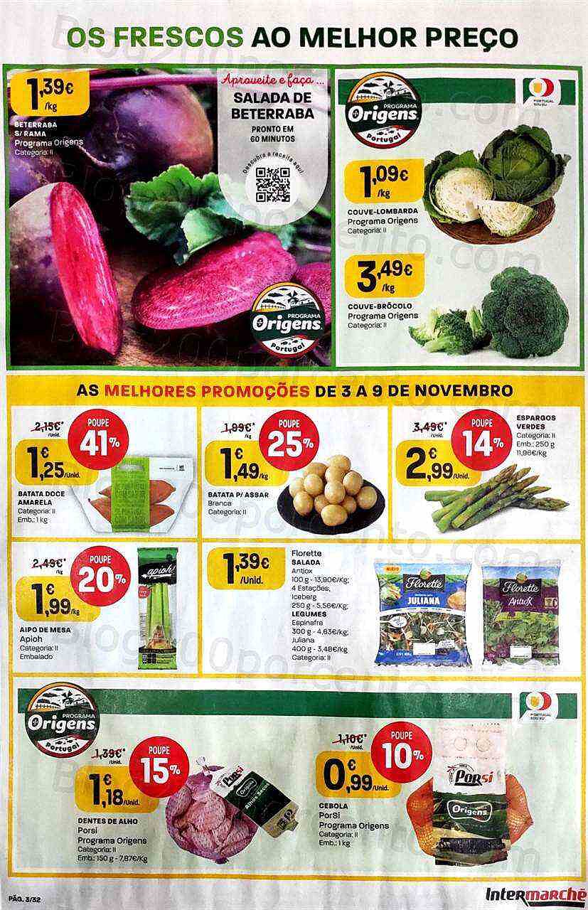 Antevisão Folheto INTERMARCHÉ Promoções de 3 a 9 novembro