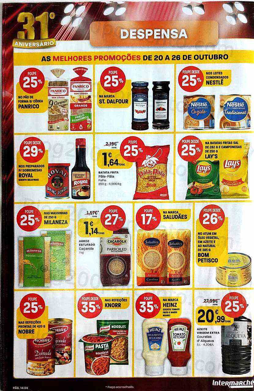 Antevisão Folheto INTERMARCHÉ Contact Promoções de 20 a 26 outubro