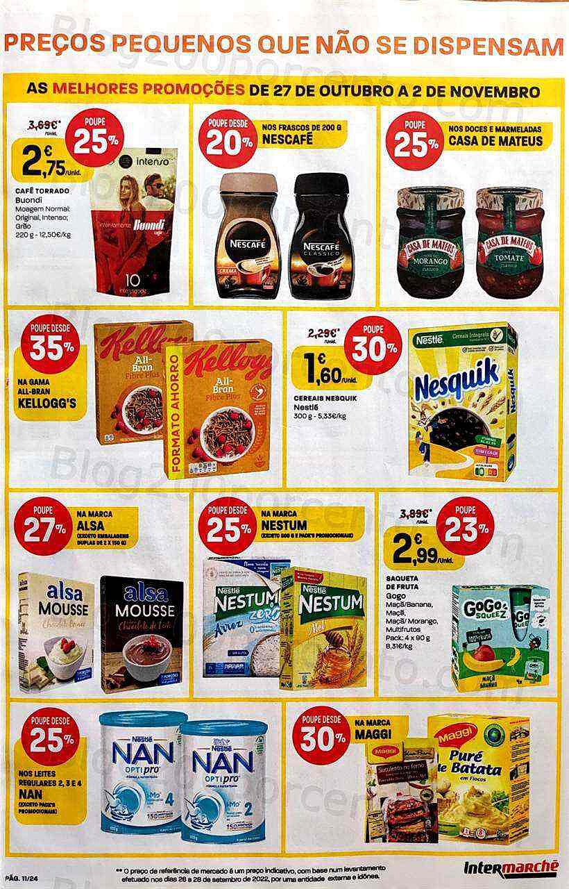 Antevisão Folheto INTERMARCHÉ Contact Promoções de 27 outubro a 2 novembro