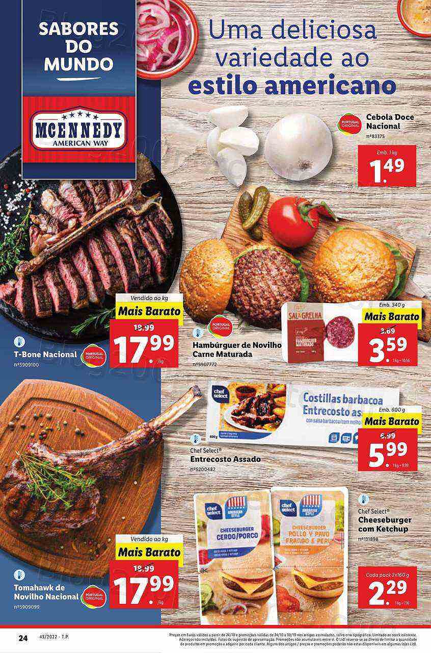 Antevisão Folheto LIDL Promoções de 24 a 30 outubro