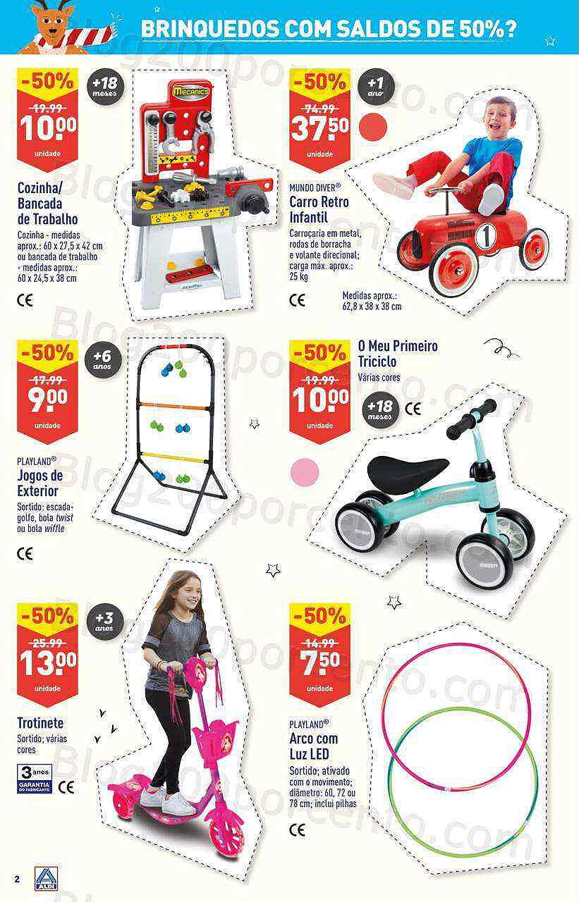 Antevisão Folheto ALDI Extra Especial Saldos em Brinquedos Promoções de 26 outubro a 1 novembro