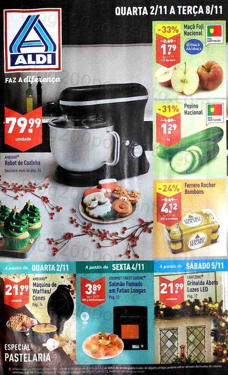 Antevisão Folheto ALDI Promoções de 2 a 8 novembro