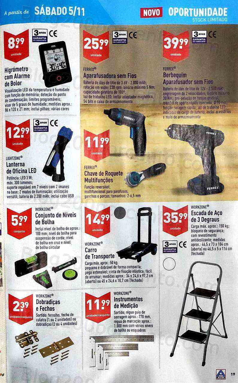 Antevisão Folheto ALDI Promoções de 2 a 8 novembro