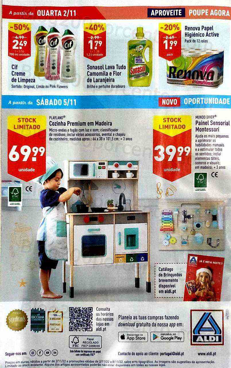 Antevisão Folheto ALDI Promoções de 2 a 8 novembro