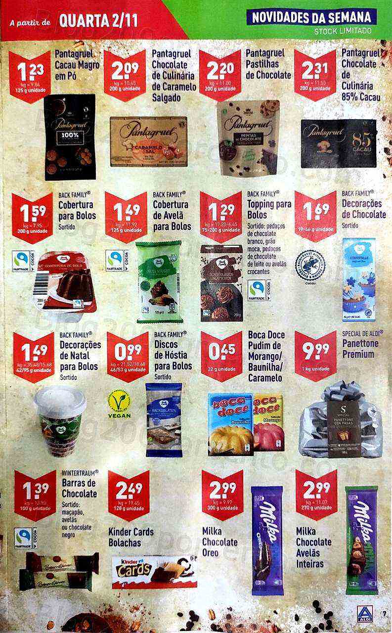 Antevisão Folheto ALDI Promoções de 2 a 8 novembro