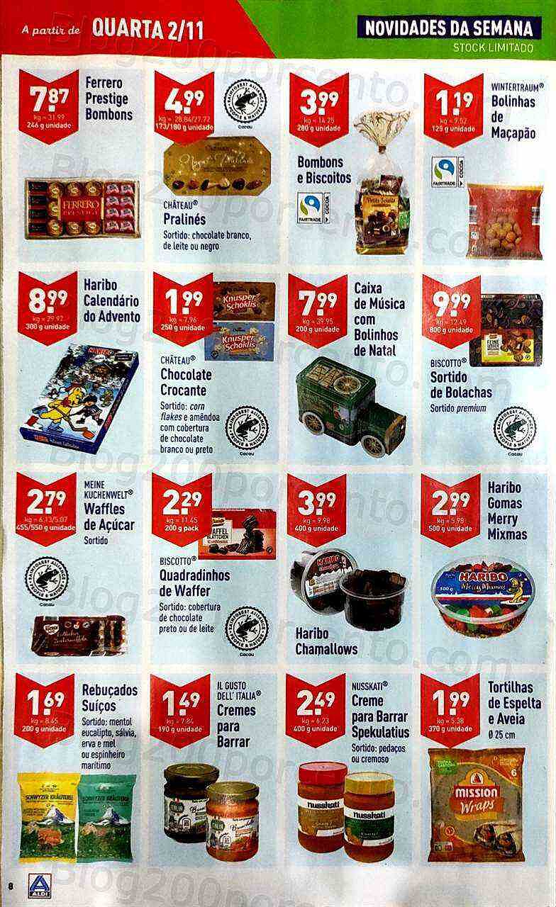 Antevisão Folheto ALDI Promoções de 2 a 8 novembro