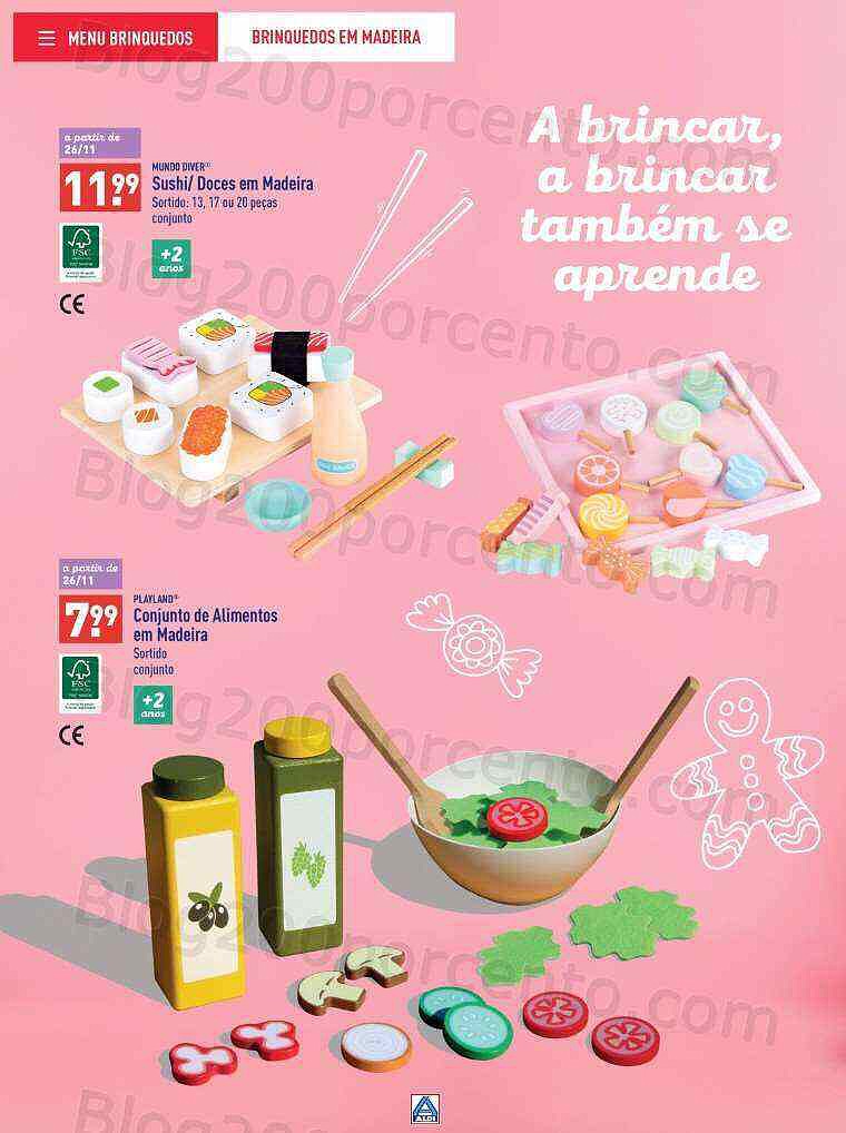Antevisão Folheto ALDI Brinquedos Natal