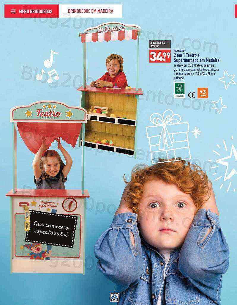 Antevisão Folheto ALDI Brinquedos Natal