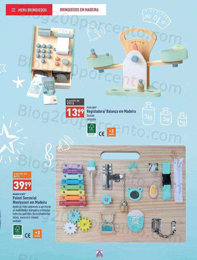 Antevisão Folheto ALDI Brinquedos Natal