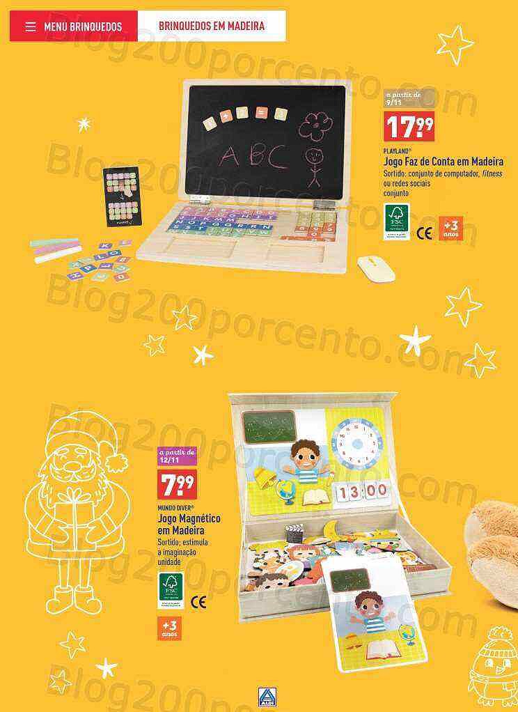 Antevisão Folheto ALDI Brinquedos Natal